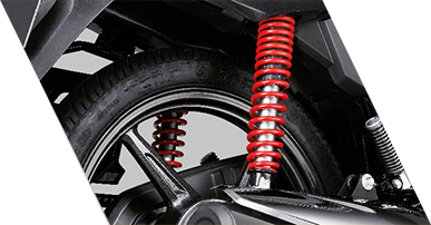 Rear Shock Absorber for Honda Shine | Red